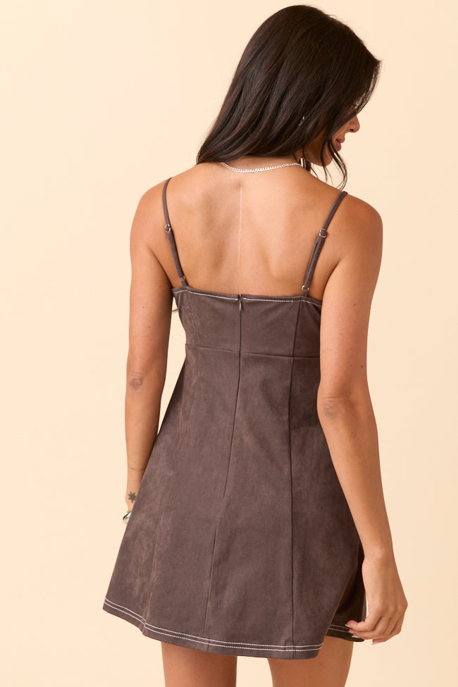 Marvis Brown Flair Stitch Mini Dress FINAL SALE - Image 6