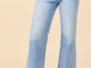 Eliana Medium Wash High Rise Straight Leg Jeans FINAL SALE