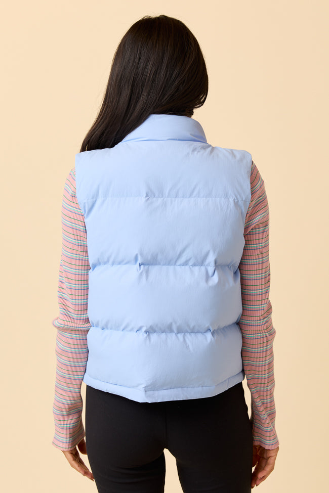 Liberty Frost Blue Bow Puffer Vest - Image 6