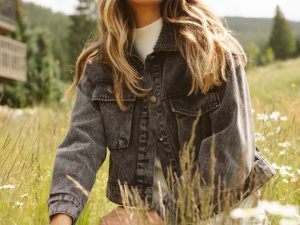 Milan Black Denim Jacket