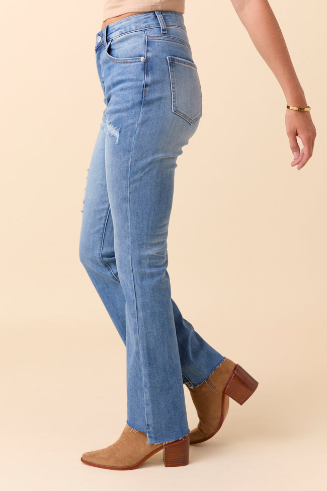 My Favorite Distressed Crop Flare Jeans - Image 3