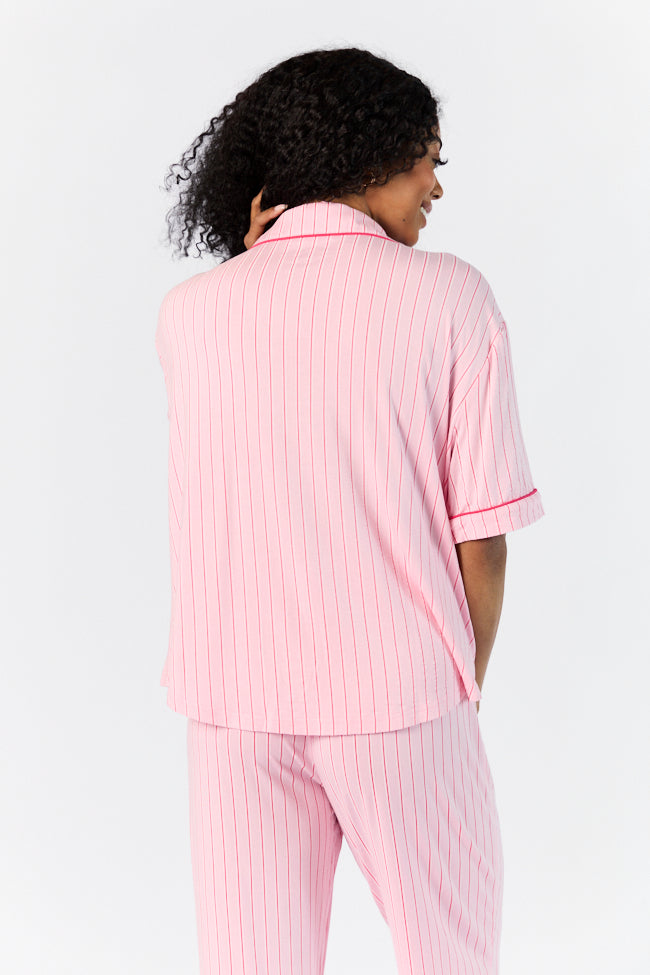 Good To Get Away Pink and Red Stripe Top FINAL SALE - Image 6