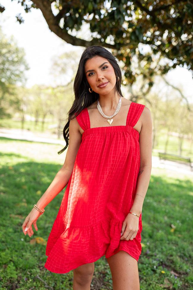 Heart Beats True Red Babydoll Dress FINAL SALE