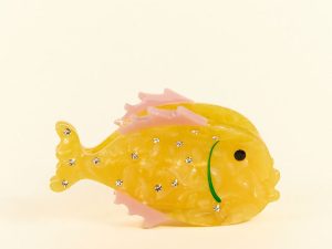 Yellow Fish Claw Clip FINAL SALE