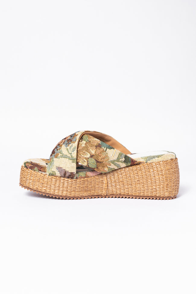 Belle Floral Platform Sandals FINAL SALE - Image 5