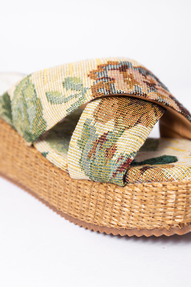 Belle Floral Platform Sandals FINAL SALE - Image 3