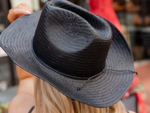 Black Straw Cowboy Hat FINAL SALE