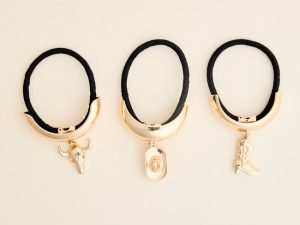 The Western Gold Cuff Hair Tie Set