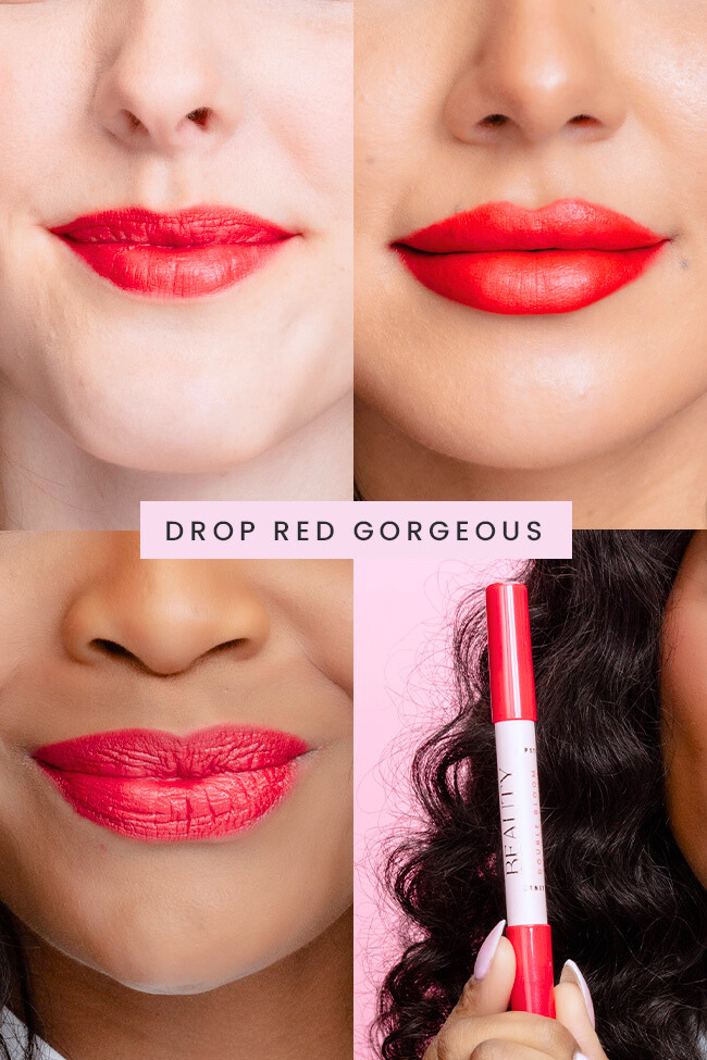 Pink Lily Beauty Double Bloom Dual Lipstick and Lip Liner - Drop Red Gorgeous FINAL SALE - Image 3