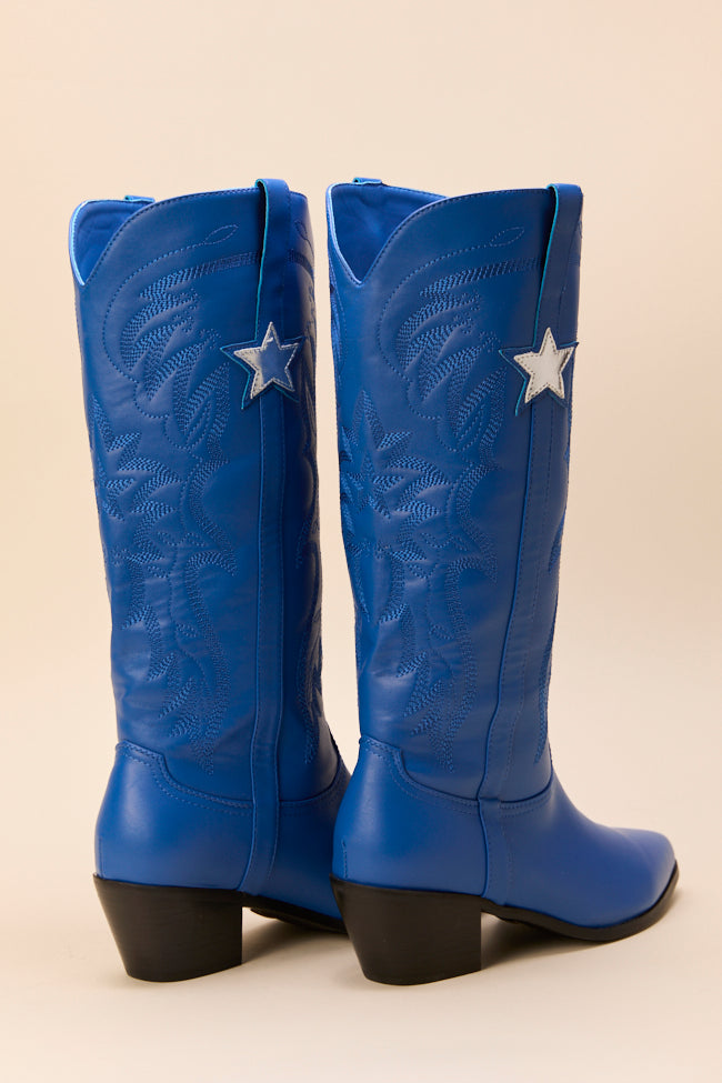 Vicki Cobalt Blue Star Western Boots FINAL SALE - Image 5