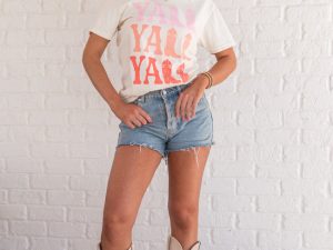 Y'all Ivory Graphic Tee