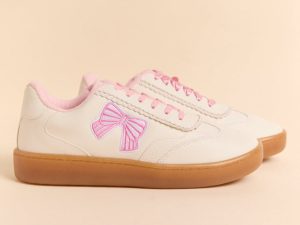 Mahryn Pink Bow Sneakers FINAL SALE