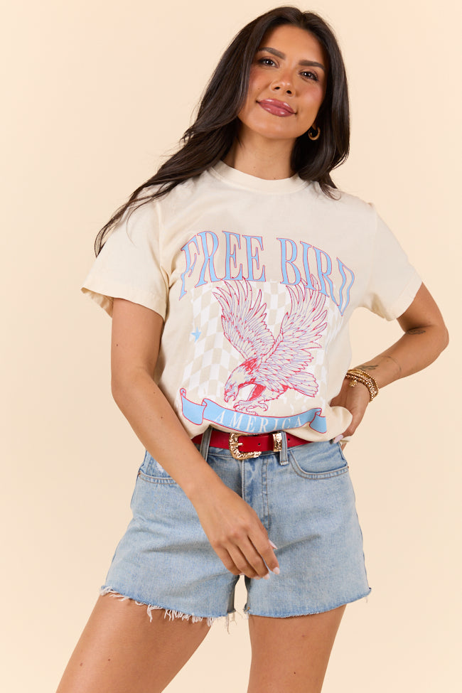 Free Bird Ivory Graphic Tee - Image 4