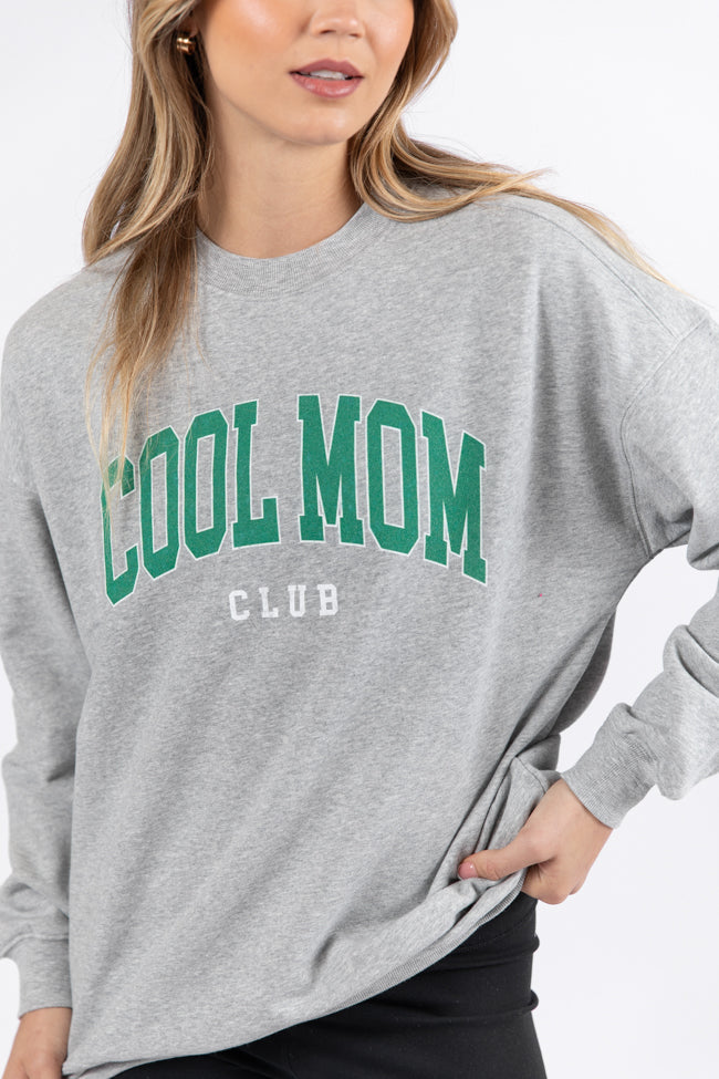 Cool Mom Club Light Grey Graphic Sweatshirt - Image 2
