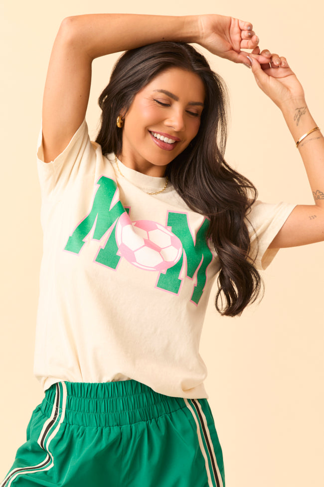Mom Block Soccer Ivory Graphic Tee - Image 4