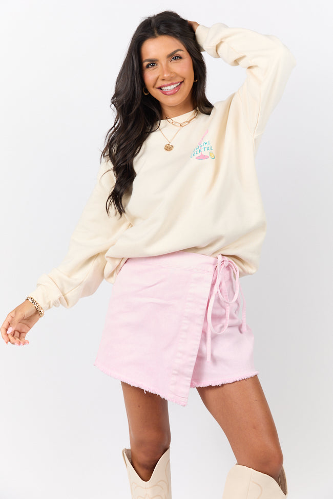 Cowgirl Cocktail Cream Graphic Sweatshirt - Image 6