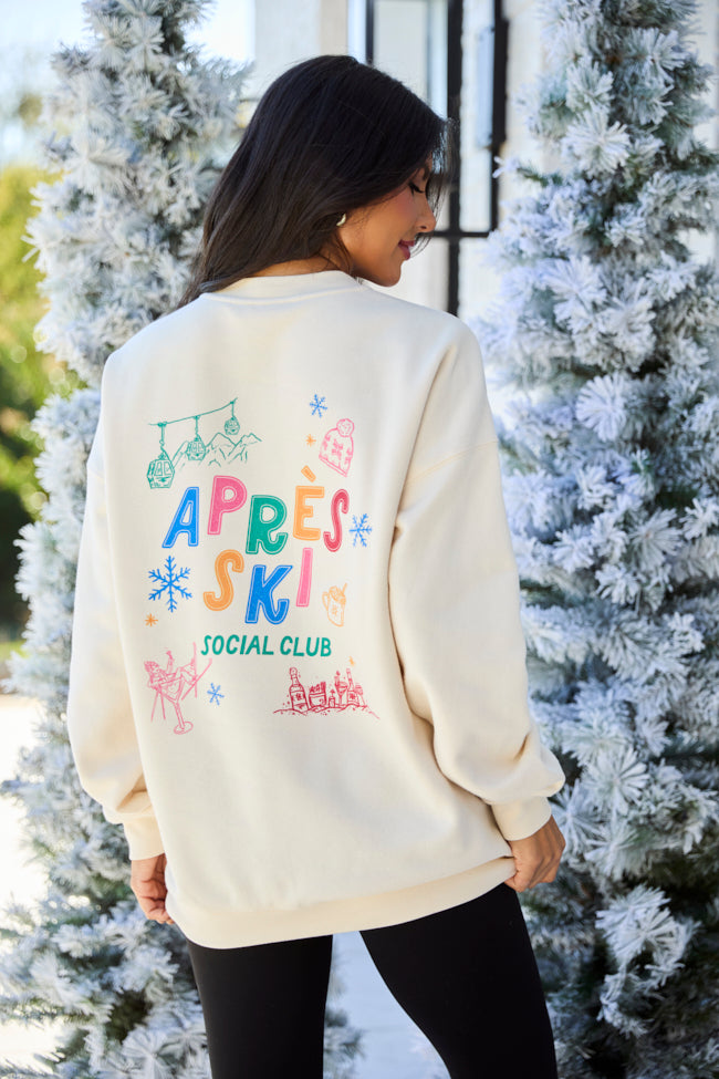 Après Ski Social Club Cream Graphic Sweatshirt