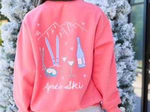 Apres Ski Light Red Graphic Sweatshirt