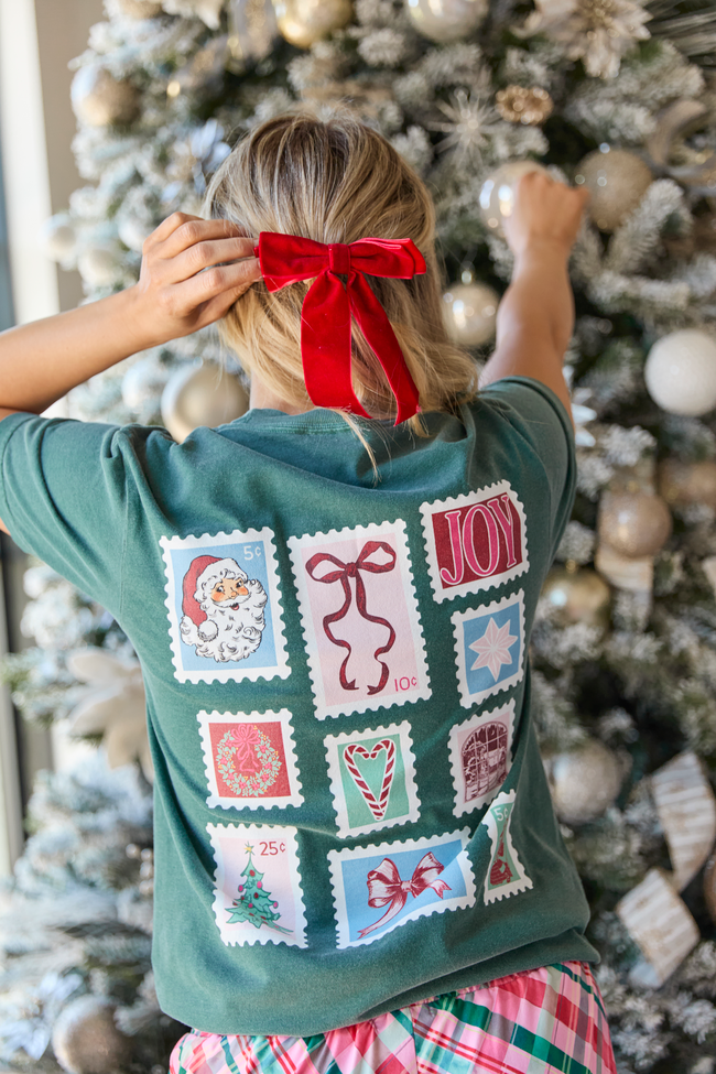 Dear Santa Dark Green Graphic Tee