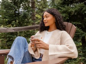 Aleah Beige Cable Sweater Coat