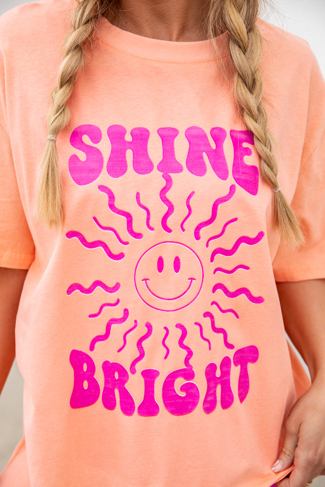 Shine Bright Coral Graphic Tee FINAL SALE - Image 2