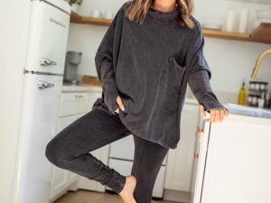 Lexi Black Oversized Hoodie Set Emily Fauver X Pink Lily