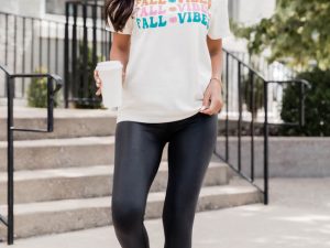Fall Vibes Ivory Graphic Tee