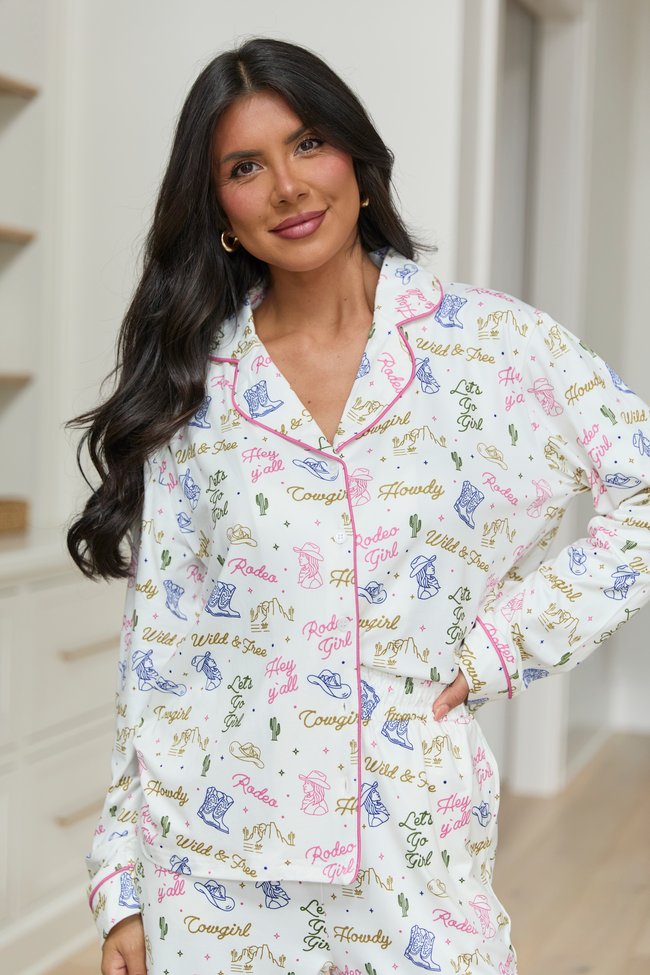 Rodeo Girl Multi Pajama Set FINAL SALE - Image 2