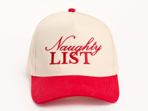 Naughty List Red Trucker Hat
