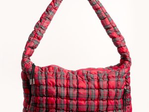 Haylie Red Plaid Quilted Carry All Bag