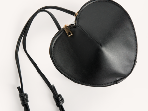 Kelsey Black Heart Handbag