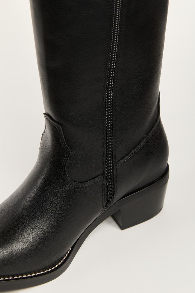 Duston Black Pull On Boots - Image 7