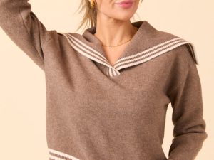 Oliver Tan Sailor Collar Sweater