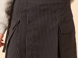 Monty Black Pleated Mini Skirt