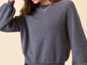 Kristy Grey Boucle Sweater