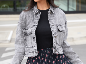 My Favorite Black Wash Denim Jacket