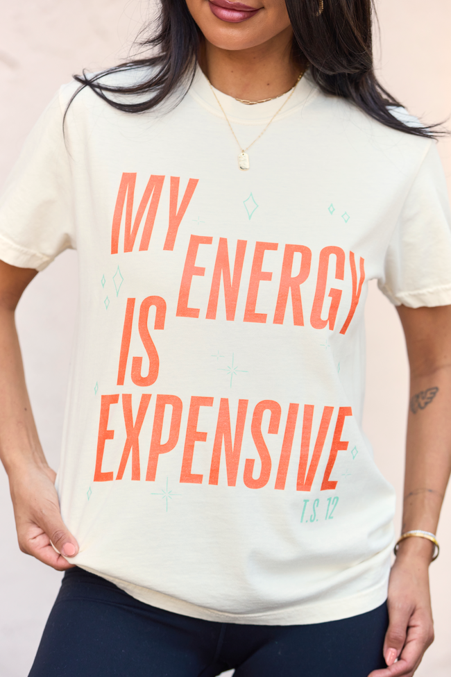 My Energy Is Expensive Ivory Graphic Tee - Image 2