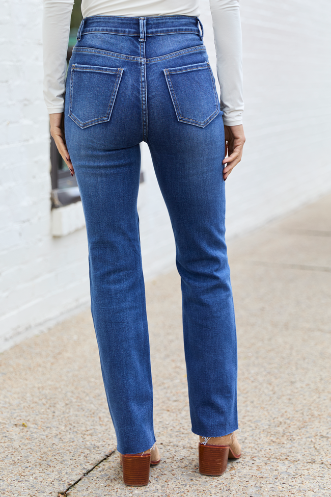 My Favorite Dark Wash Straight Leg Jeans - Image 4