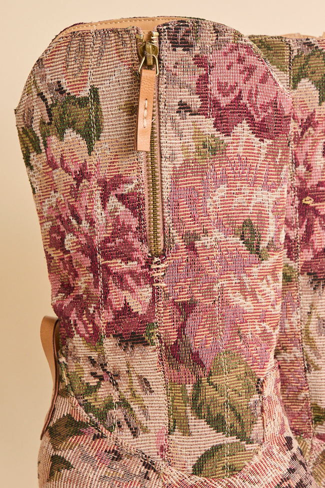Brilee Floral Tapestry Cowboy Boots FINAL SALE - Image 4