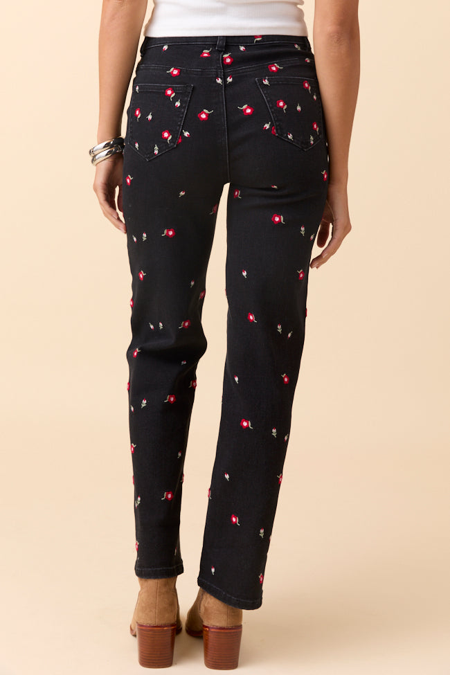 The Piper Embroidered Straight Leg Jeans - Image 4