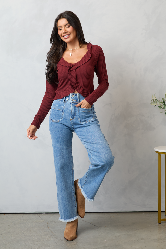 Wendy Medium Wash Boot Cut Jeans - Image 2