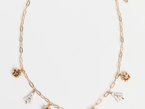 Pink Santa Charm Necklace