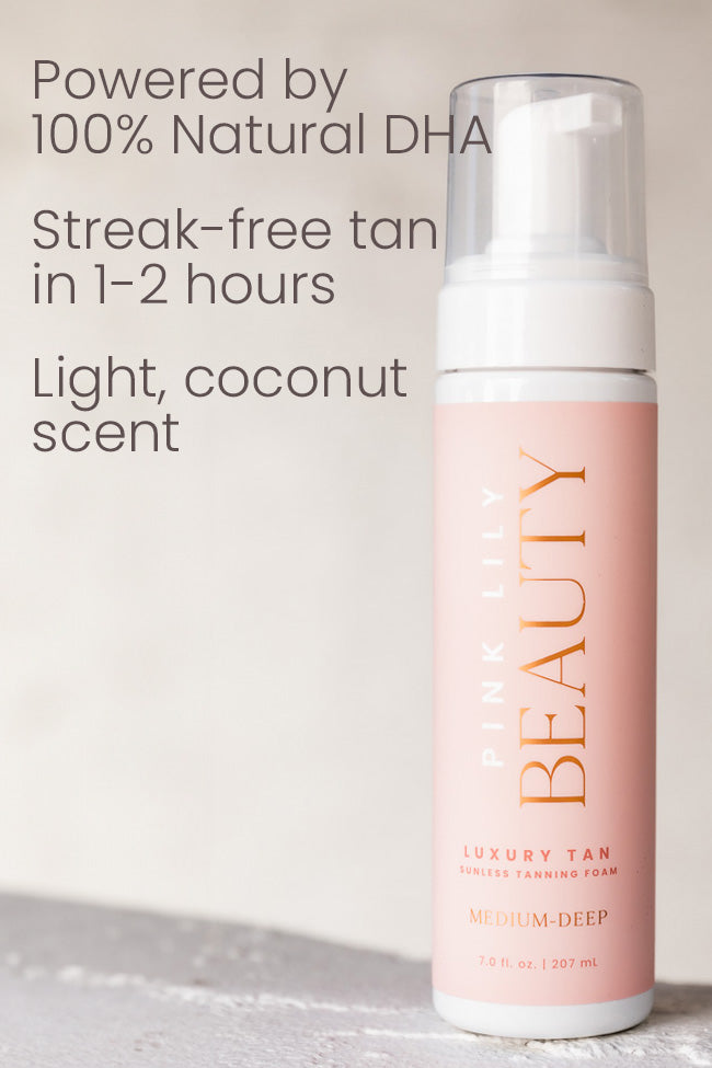Pink Lily Beauty Luxury Tan Sunless Tanning Foam Self Tanner - Light-Medium FINAL SALE - Image 4