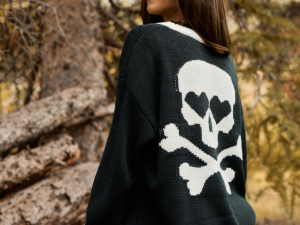 Annabelle Black and White Skull Cardigan FINAL SALE